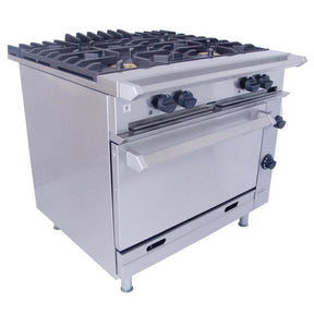 Falcon Chieftain 4 Burner Natural/LPG Oven Range G1006X JD Catering Equipment Solutions Ltd