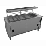 Falcon Chieftain 4 Well Heated Servery Counter HS4 - JD Catering Equipment Solutions Ltd