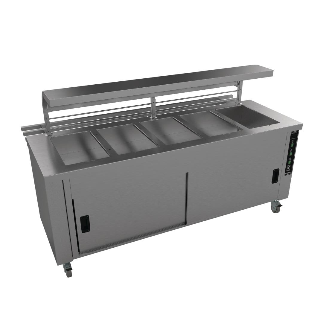 Falcon Chieftain 5 Well Heated Servery Counter with Trayslide HS5 JD Catering Equipment Solutions Ltd