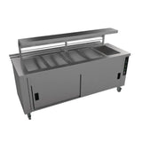 Falcon Chieftain 5 Well Heated Servery Counter with Trayslide HS5-T - JD Catering Equipment Solutions Ltd
