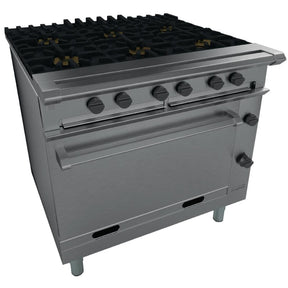 Falcon Chieftain 6 Burner Natural/LPG Oven Range G1066X JD Catering Equipment Solutions Ltd