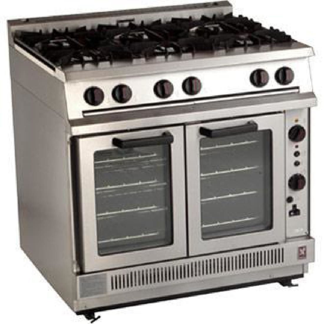 Falcon Dominator 6 Burner Convection Natural/LPG Oven Range G2102 JD Catering Equipment Solutions Ltd