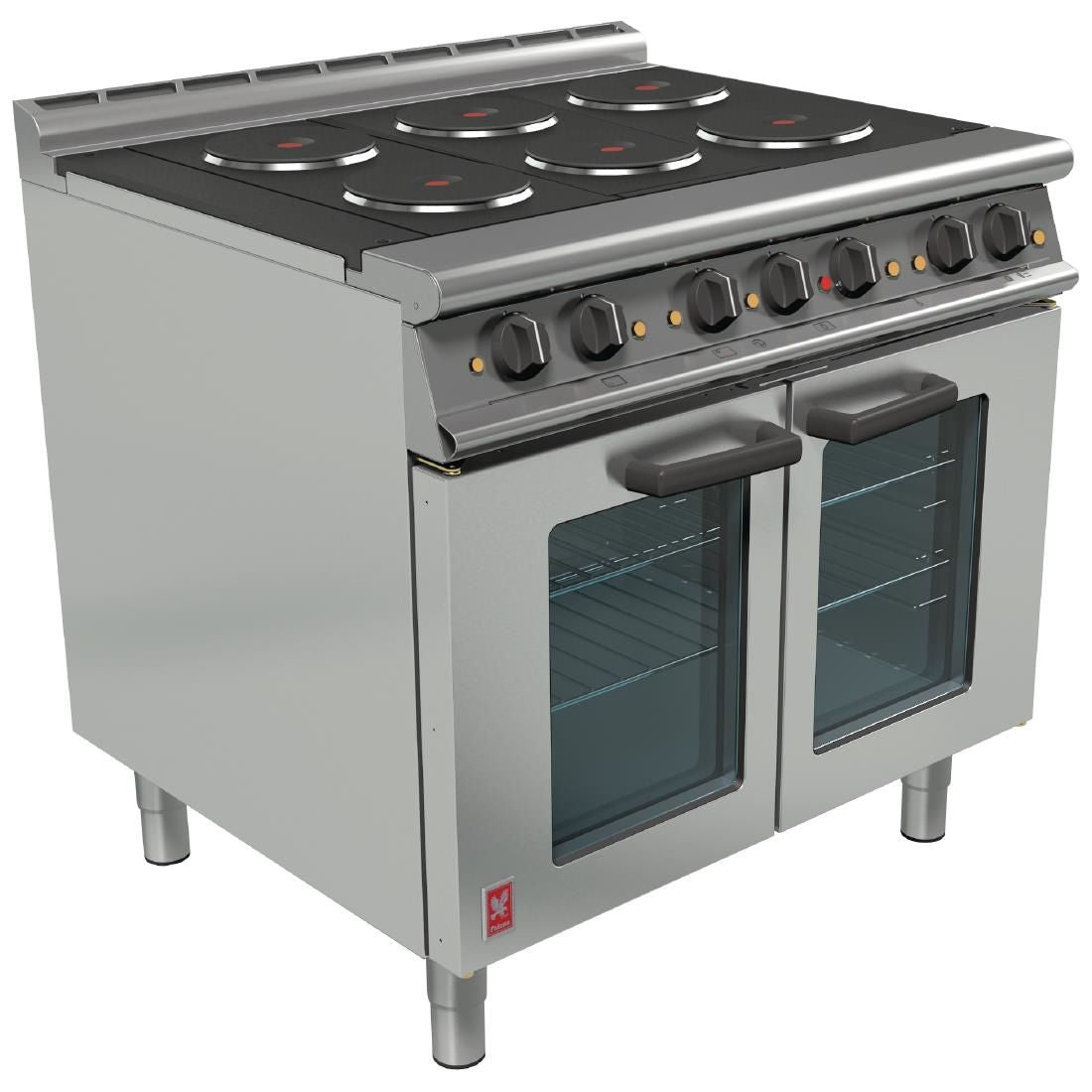 Falcon Dominator Plus 6 Hotplate Oven Range with Fan Assisted Oven E3101 POTC JD Catering Equipment Solutions Ltd