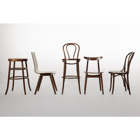 Fameg Bentwood Bistro Side Chairs Walnut Finish (Pack of 2) JD Catering Equipment Solutions Ltd