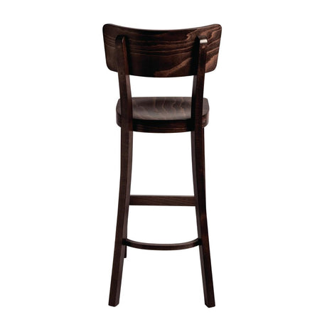 Fameg Plain Highstool Walnut Finish JD Catering Equipment Solutions Ltd