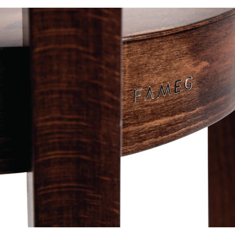 Fameg Plain Highstool Walnut Finish JD Catering Equipment Solutions Ltd