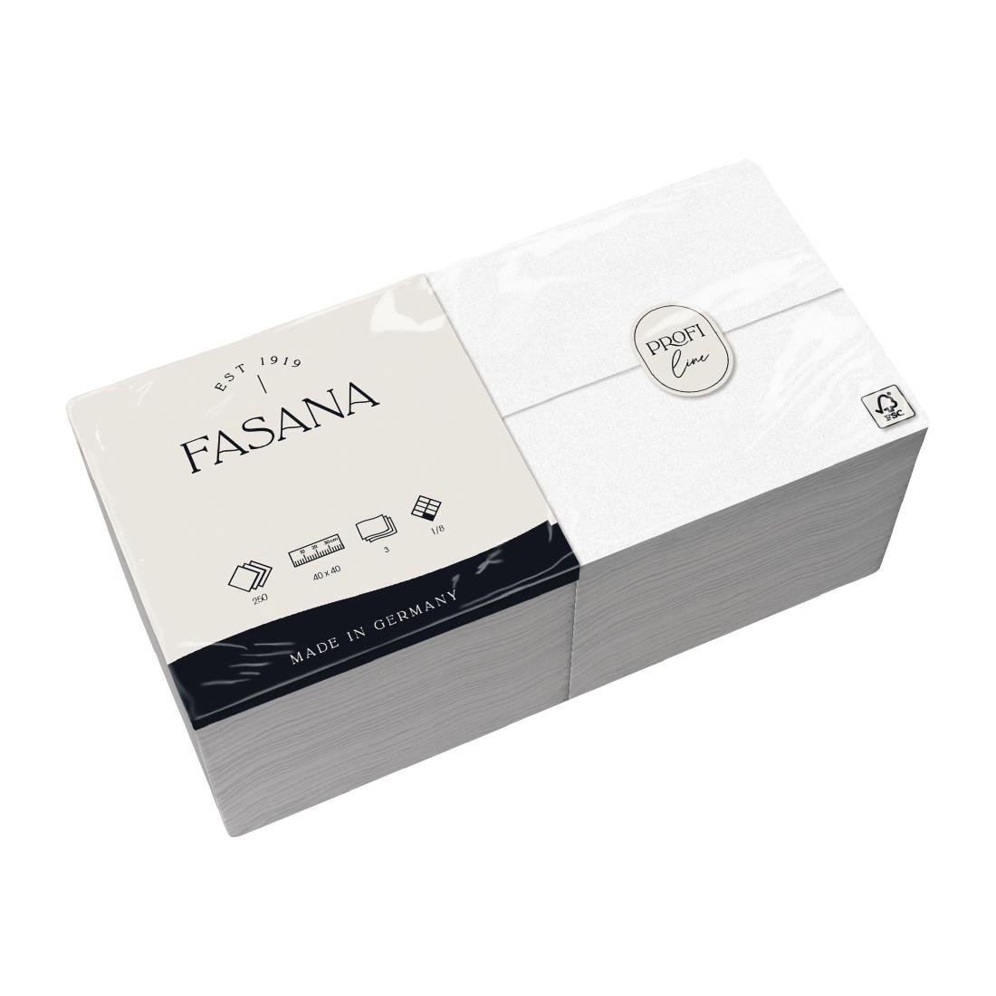 Fasana Dinner Napkins White 400mm (Pack of 1000) GD125 JD Catering Equipment Solutions Ltd