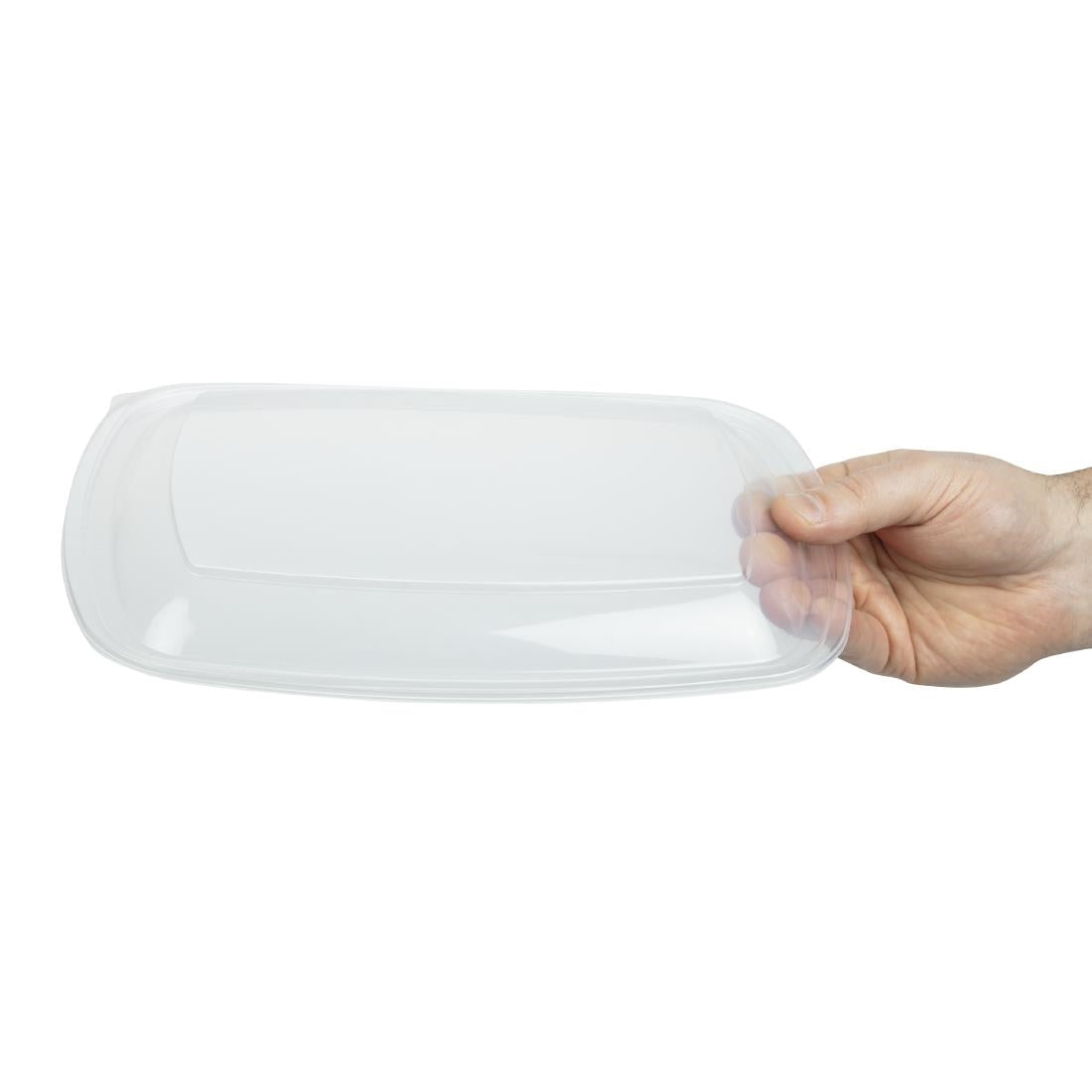 Fastpac Large Rectangular Food Container Lids 1350ml / 48oz (Pack of 150) JD Catering Equipment Solutions Ltd