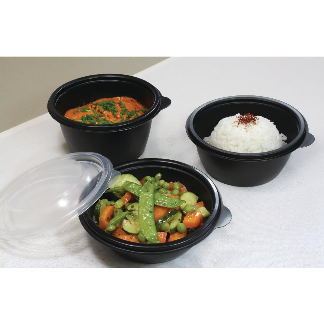 Fastpac Small Round Food Containers 375ml / 13oz (Pack of 500) JD Catering Equipment Solutions Ltd