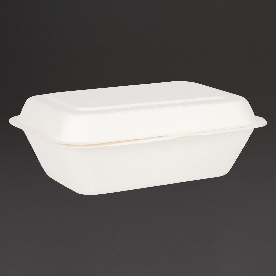 Fiesta Compostable Bagasse Hinged Food Containers 182mm JD Catering Equipment Solutions Ltd