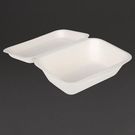 Fiesta Compostable Bagasse Hinged Food Containers 182mm JD Catering Equipment Solutions Ltd