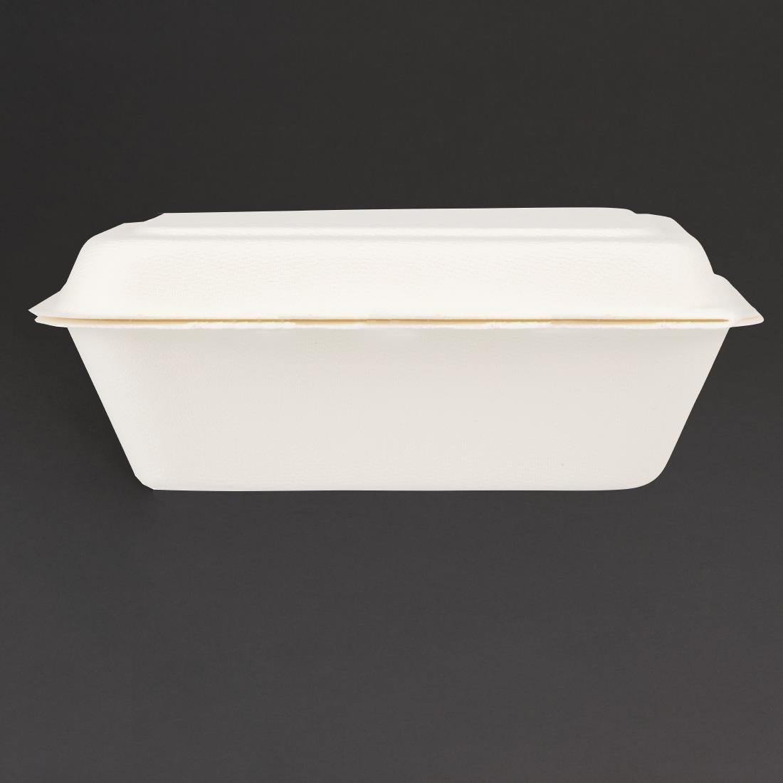 Fiesta Compostable Bagasse Hinged Food Containers 182mm JD Catering Equipment Solutions Ltd