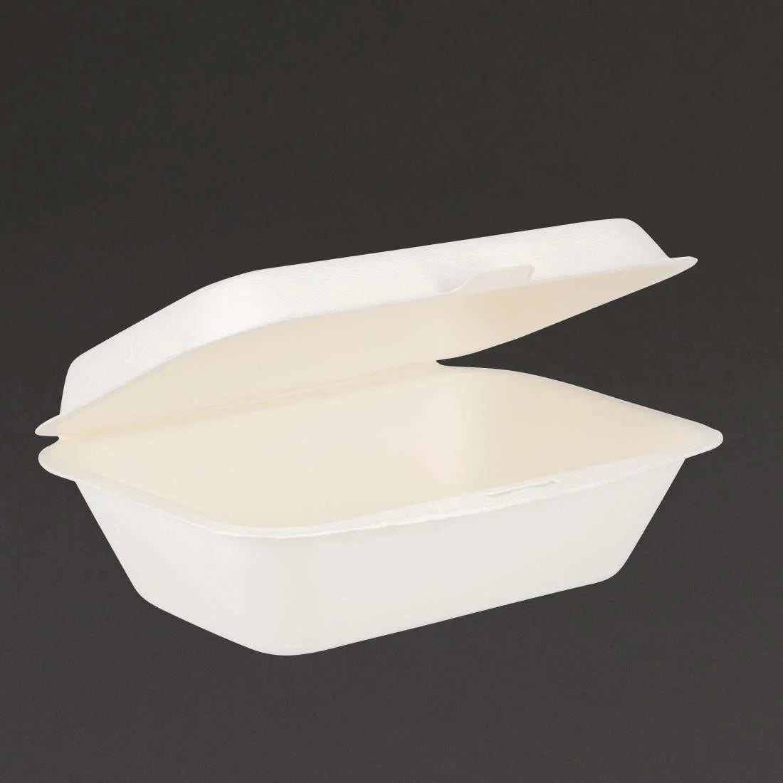 Fiesta Compostable Bagasse Hinged Food Containers 182mm JD Catering Equipment Solutions Ltd