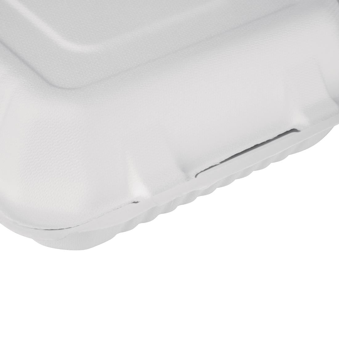 Fiesta Compostable Bagasse Hinged Food Containers 223/236mm (Pack of 200) JD Catering Equipment Solutions Ltd