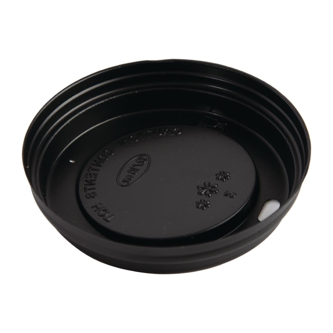 Fiesta Disposable Coffee Cup Lids Black 340ml / 12oz and 455ml / 16oz JD Catering Equipment Solutions Ltd