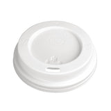 Fiesta Disposable Coffee Cup Lids White 225ml / 8oz JD Catering Equipment Solutions Ltd