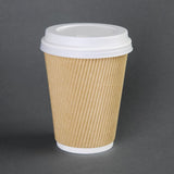 Fiesta Disposable Coffee Cup Lids White 225ml / 8oz JD Catering Equipment Solutions Ltd