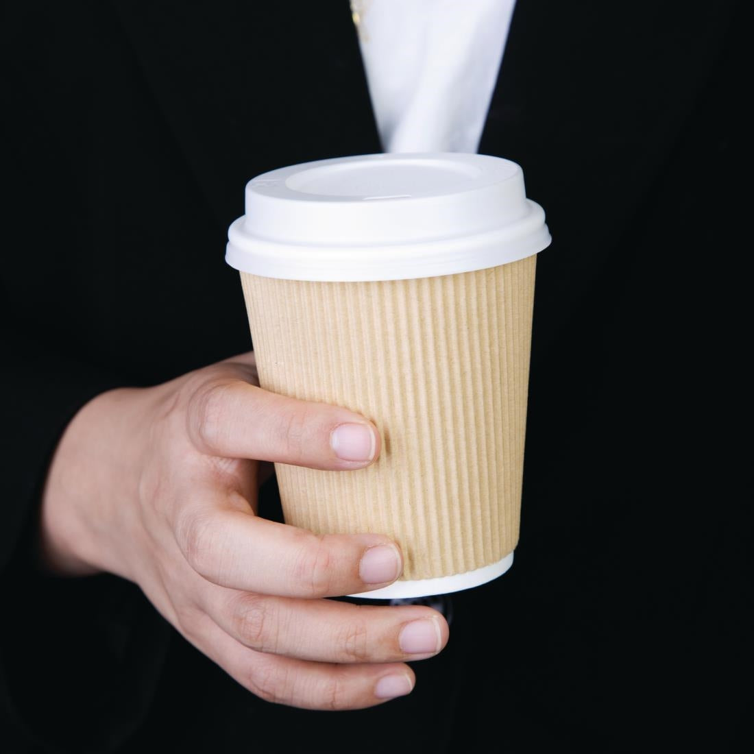Fiesta Disposable Coffee Cup Lids White 225ml / 8oz JD Catering Equipment Solutions Ltd