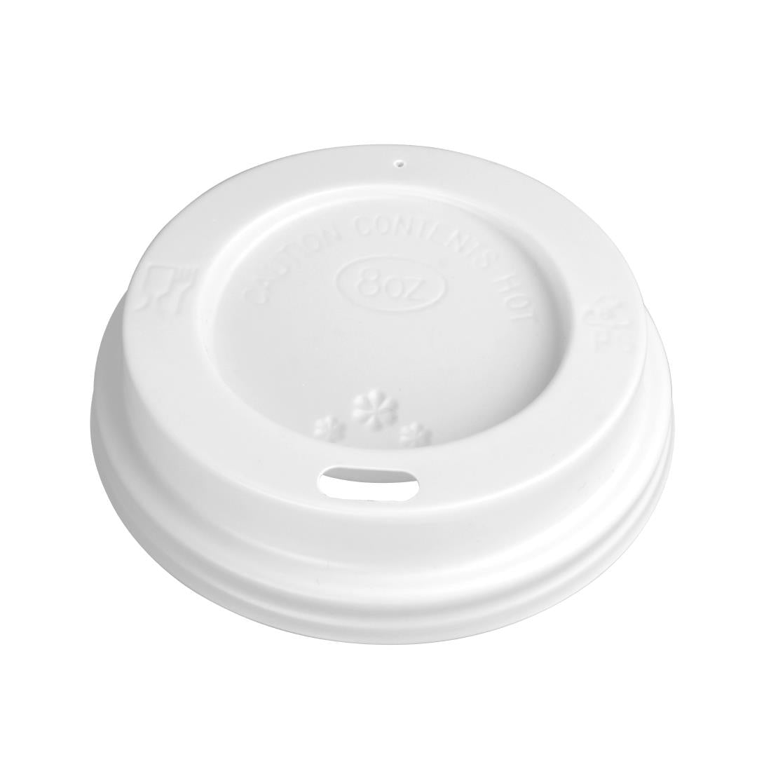 Fiesta Disposable Coffee Cup Lids White 225ml / 8oz (Pack of 50) JD Catering Equipment Solutions Ltd