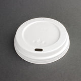 Fiesta Disposable Coffee Cup Lids White 340ml / 12oz and 455ml / 16oz JD Catering Equipment Solutions Ltd