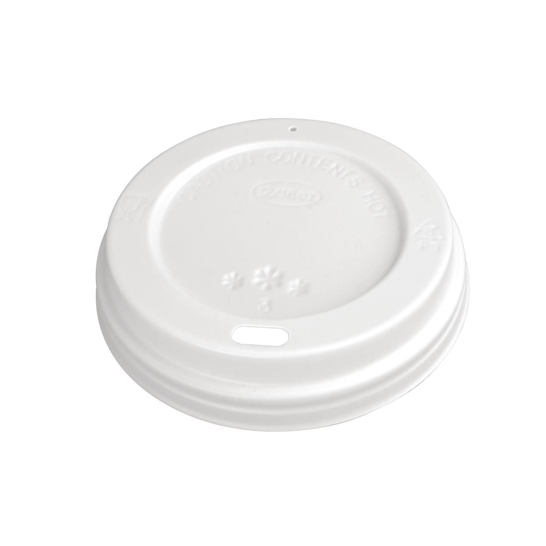 Fiesta Disposable Coffee Cup Lids White 340ml / 12oz and 455ml / 16oz JD Catering Equipment Solutions Ltd