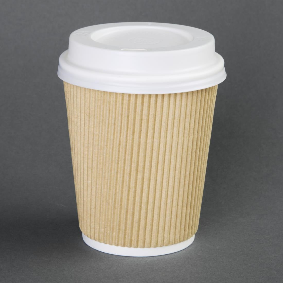 Fiesta Disposable Coffee Cup Lids White 340ml / 12oz and 455ml / 16oz (Pack of 50) JD Catering Equipment Solutions Ltd