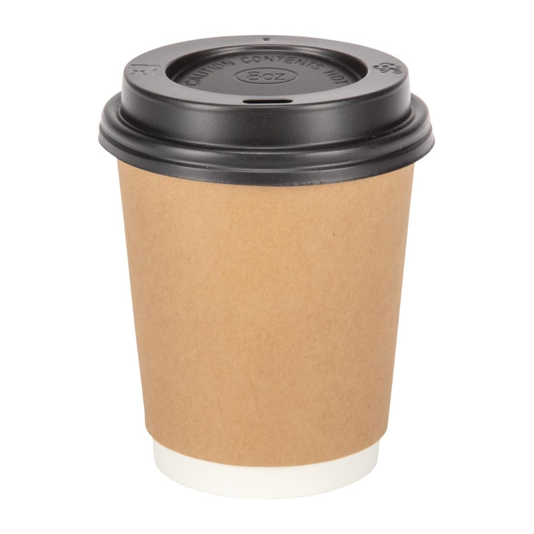 Fiesta Disposable Coffee Cups Double Wall Kraft 225ml / 8oz (Pack of 500) GP439 JD Catering Equipment Solutions Ltd