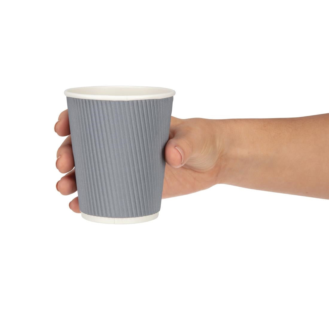 Fiesta Disposable Coffee Cups Ripple Wall 225ml / 8oz JD Catering Equipment Solutions Ltd