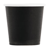 Fiesta Disposable Espresso Cups Single Wall Black 112ml / 4oz JD Catering Equipment Solutions Ltd