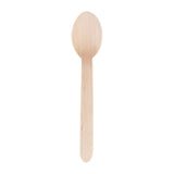 Fiesta Green Biodegradable Disposable Wooden Dessert Spoons (Pack of 100) JD Catering Equipment Solutions Ltd