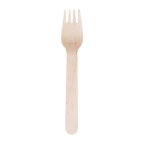 Fiesta Green Biodegradable Disposable Wooden Forks (Pack of 100) JD Catering Equipment Solutions Ltd