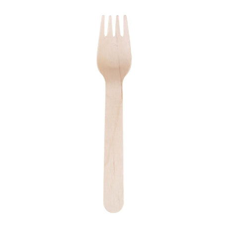 Fiesta Green Biodegradable Disposable Wooden Forks (Pack of 100) JD Catering Equipment Solutions Ltd