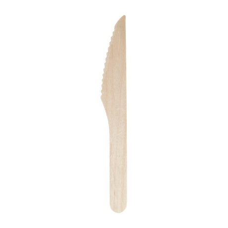 Fiesta Green Biodegradable Disposable Wooden Knives (Pack of 100) JD Catering Equipment Solutions Ltd