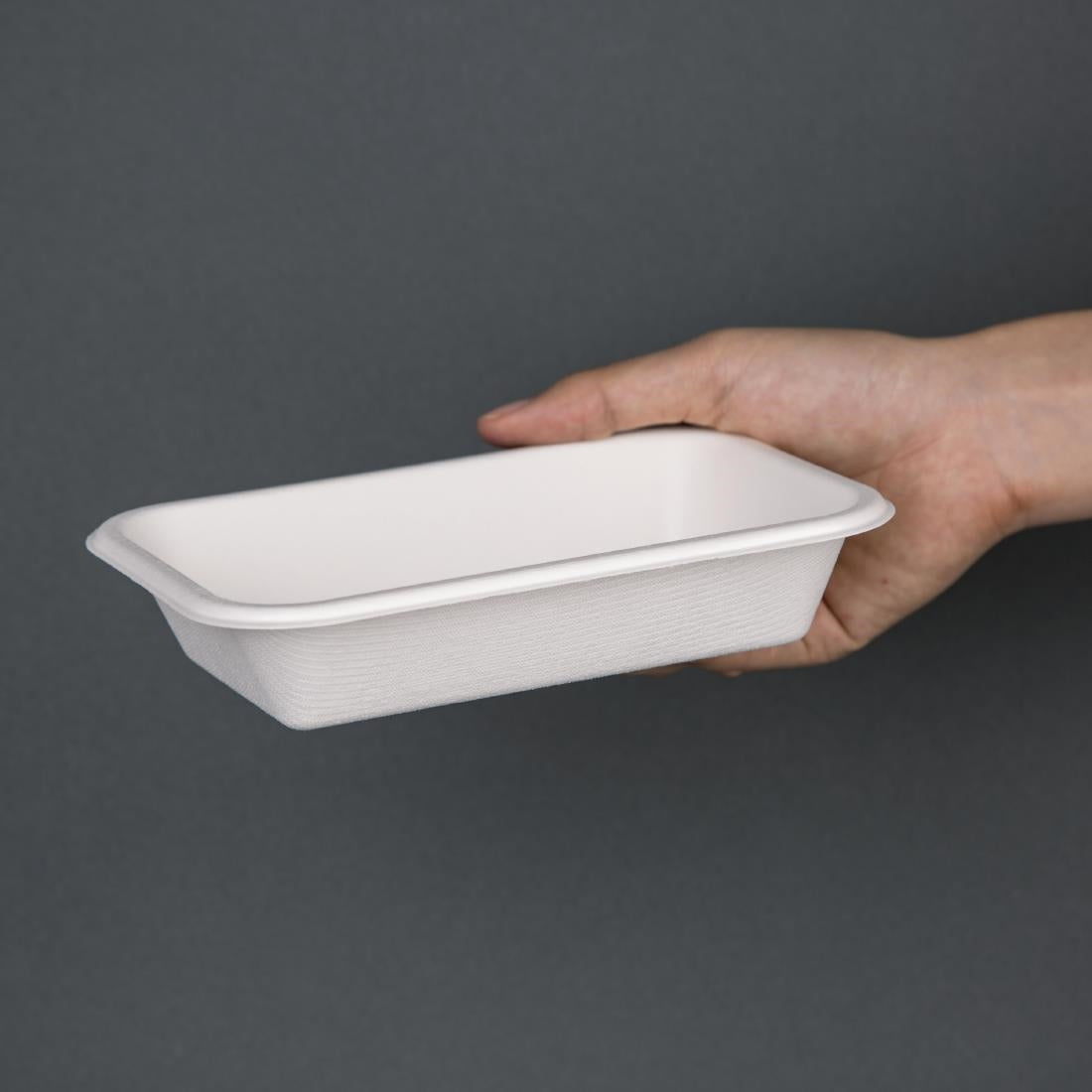 Fiesta Green Compostable Bagasse Food Trays 16oz (Pack of 50) JD Catering Equipment Solutions Ltd