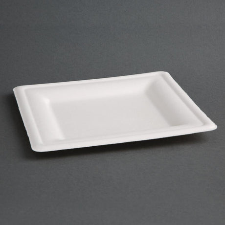 Fiesta Green Compostable Bagasse Square Plates (Pack of 50) JD Catering Equipment Solutions Ltd