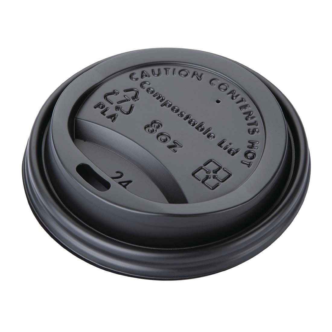 Fiesta Green Compostable Coffee Cup Lids 225ml / 8oz JD Catering Equipment Solutions Ltd