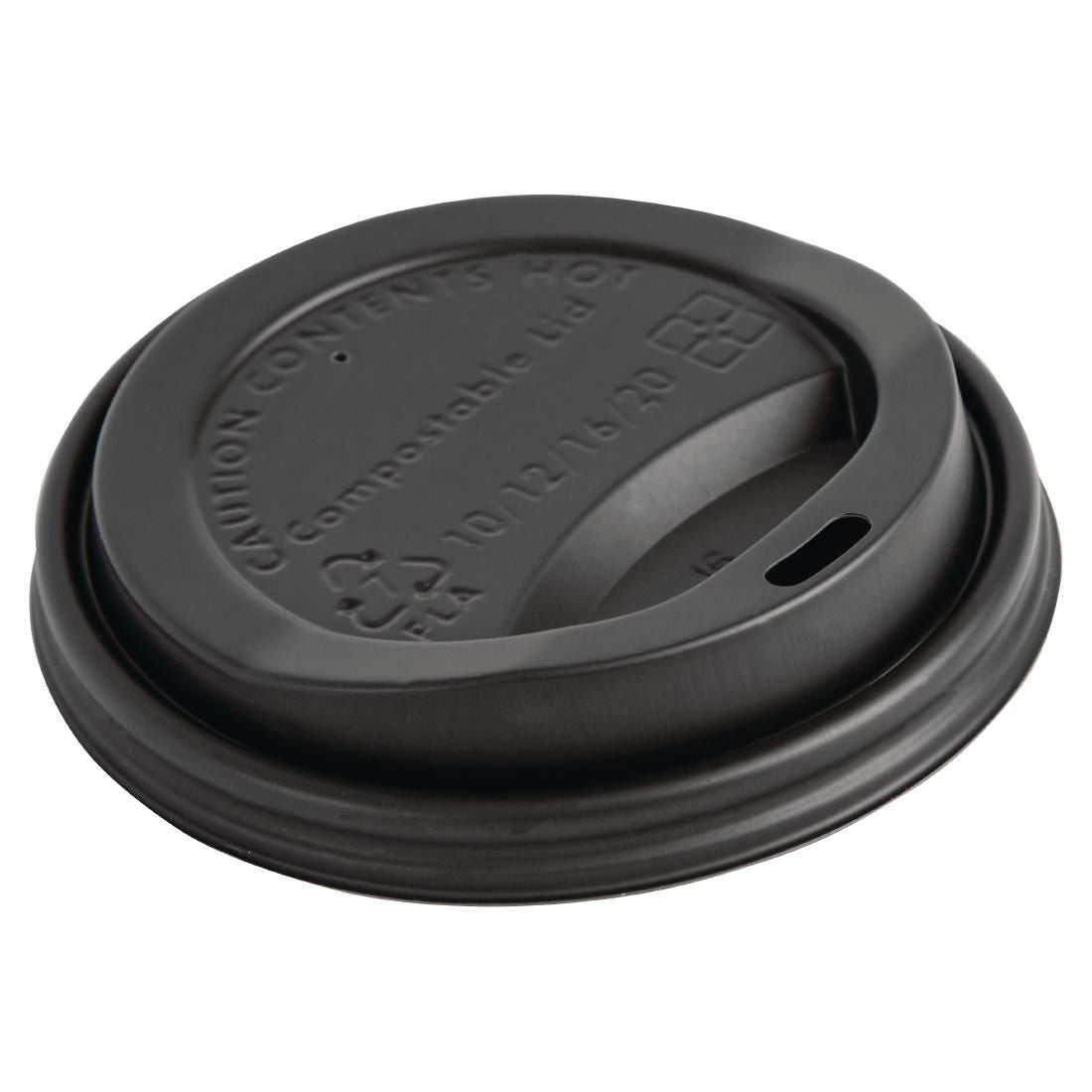 Fiesta Green Compostable Coffee Cup Lids 340ml / 12oz JD Catering Equipment Solutions Ltd