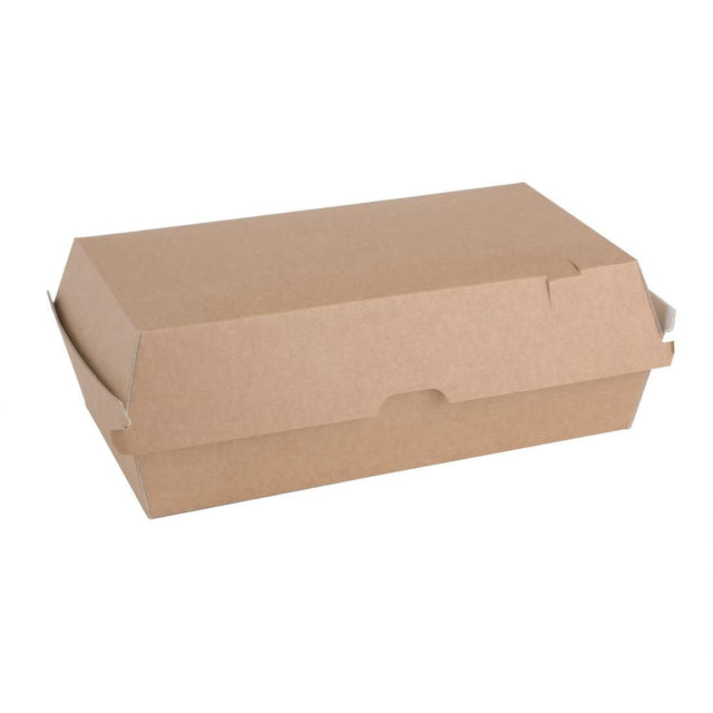 Fiesta Green Compostable Kraft Food Boxes Large 204mm (Pack of 100) JD Catering Equipment Solutions Ltd