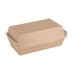Fiesta Green Compostable Kraft Food Boxes Small 172mm (Pack of 200) JD Catering Equipment Solutions Ltd