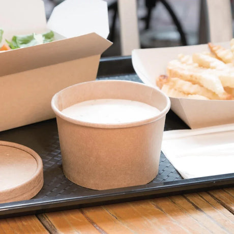 FB160 Fiesta Green Compostable Soup Containers 98mm (Pack of 500) - JD Catering Equipment Solutions Ltd