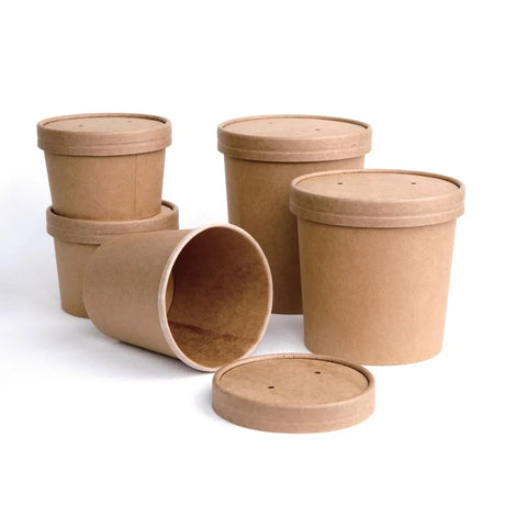 FB160 Fiesta Green Compostable Soup Containers 98mm (Pack of 500) - JD Catering Equipment Solutions Ltd