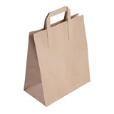 Fiesta Green Recycled Brown Paper Carrier Bags (Pack of 250) JD Catering Equipment Solutions Ltd