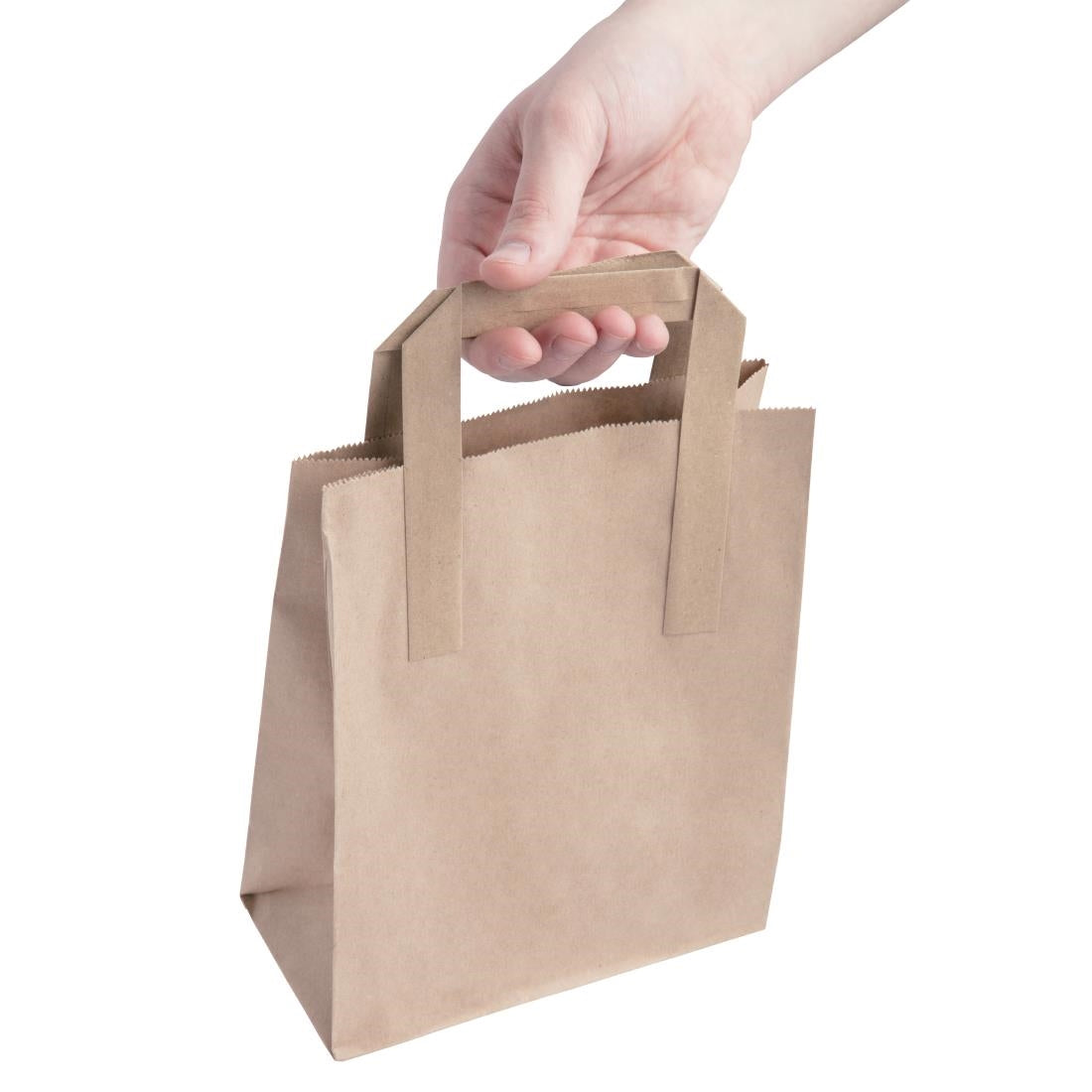 Fiesta Green Recycled Brown Paper Carrier Bags Small (Pack of 250) JD Catering Equipment Solutions Ltd