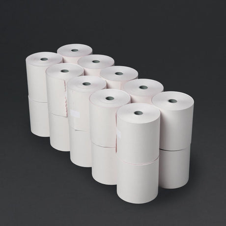 Fiesta Non-Thermal 2ply White and Pink Till Roll 76 x 71mm (Pack of 20) JD Catering Equipment Solutions Ltd