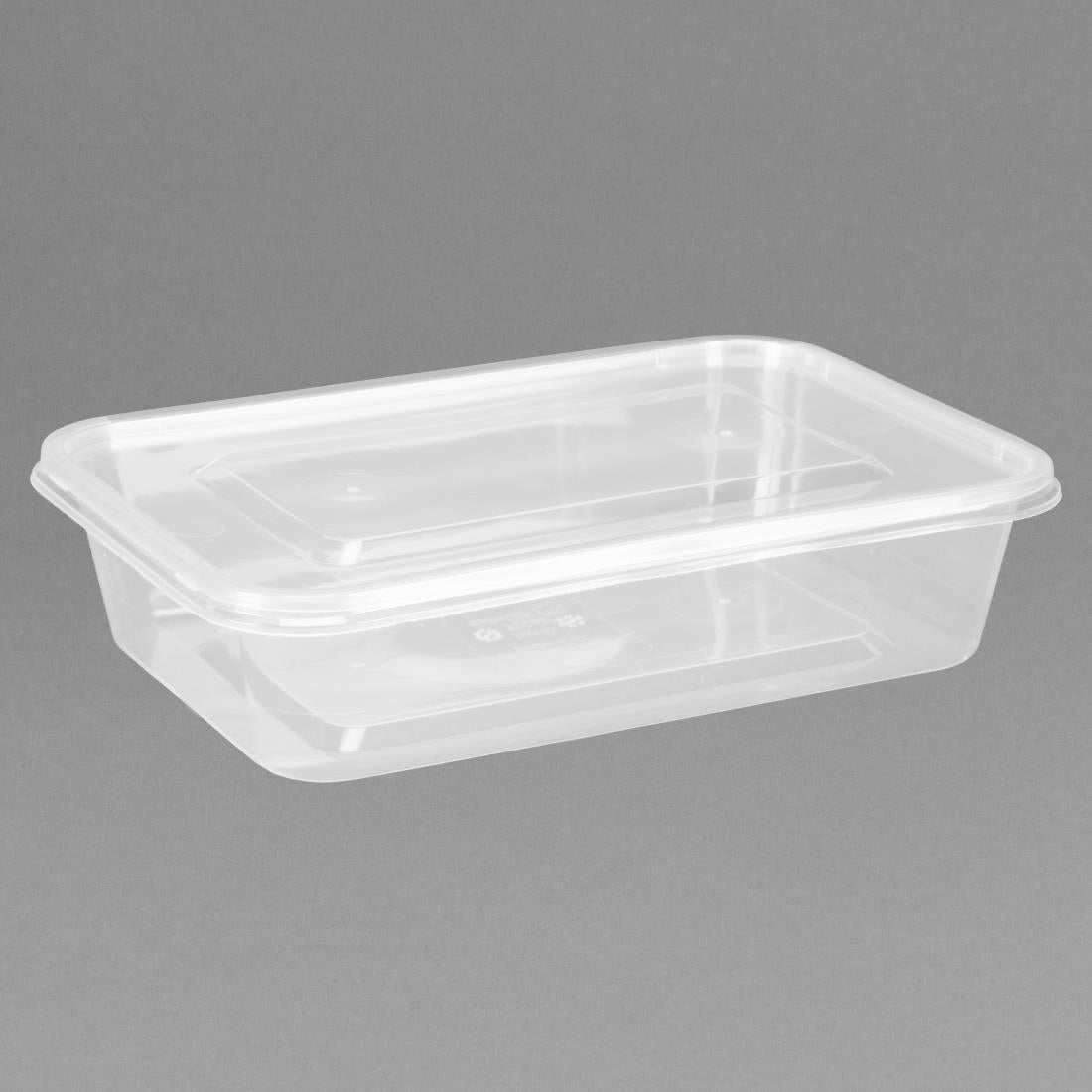 Fiesta Plastic Microwavable Containers With Lid (Pack of 250) JD Catering Equipment Solutions Ltd