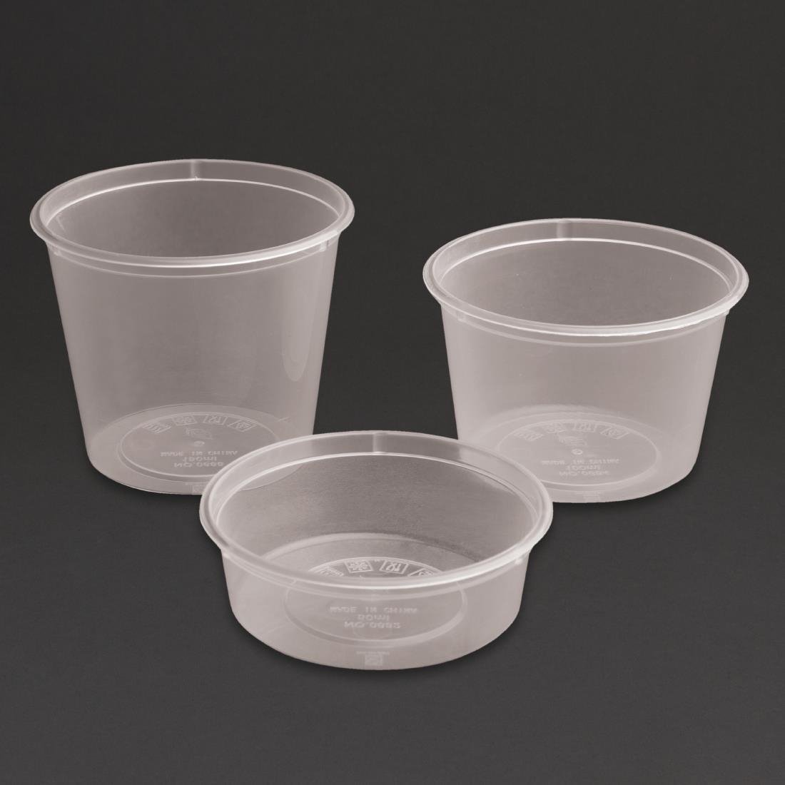 Fiesta Plastic Microwavable Deli Pots (Pack of 100) JD Catering Equipment Solutions Ltd