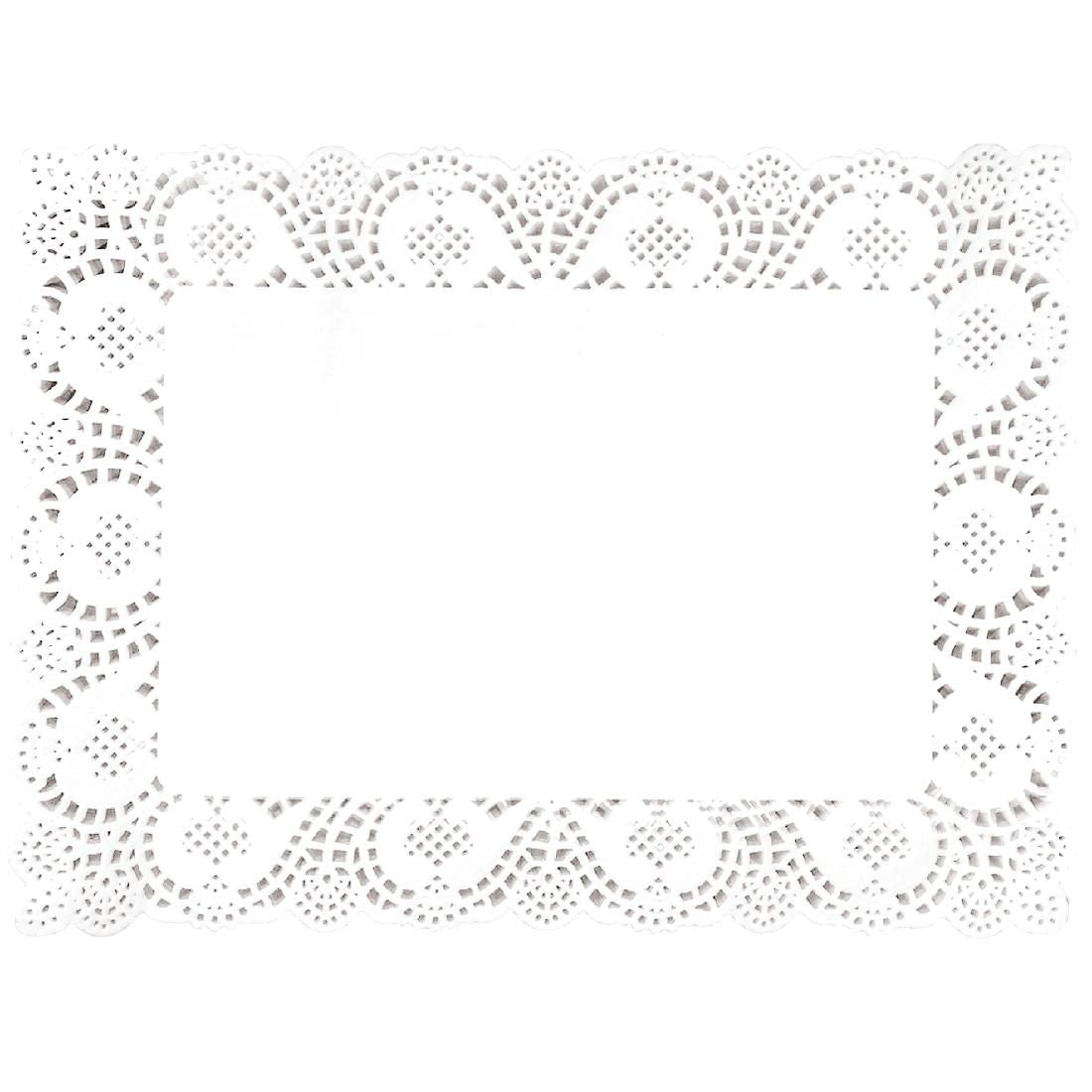 Fiesta Rectangular Paper Doilies 400mm (Pack of 250) JD Catering Equipment Solutions Ltd