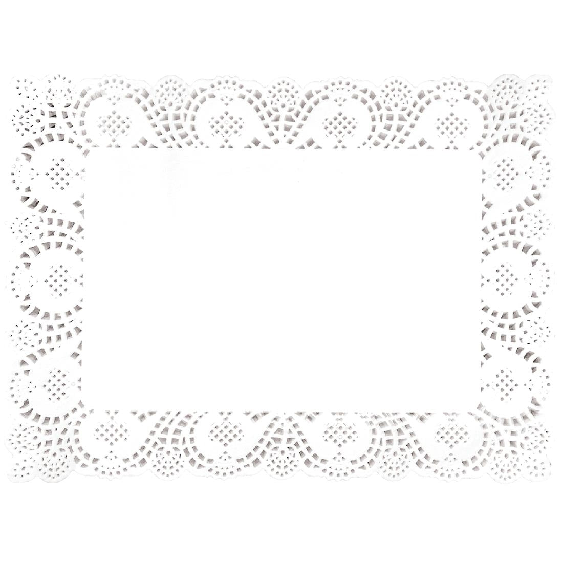 Fiesta Rectangular Paper Doilies 400mm (Pack of 250) JD Catering Equipment Solutions Ltd