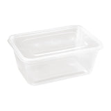 Fiesta Recyclable Plastic Microwavable Containers with Lid Large 1000ml (Pack of 250) JD Catering Equipment Solutions Ltd