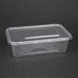 Fiesta Recyclable Plastic Microwavable Containers with Lid Medium 650ml (Pack of 250) JD Catering Equipment Solutions Ltd